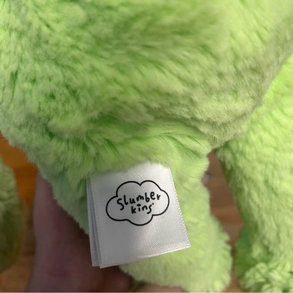 Slumberkins green alien sloth plush 14” fuzzy soft stuffed animal - Picture 5 of 6